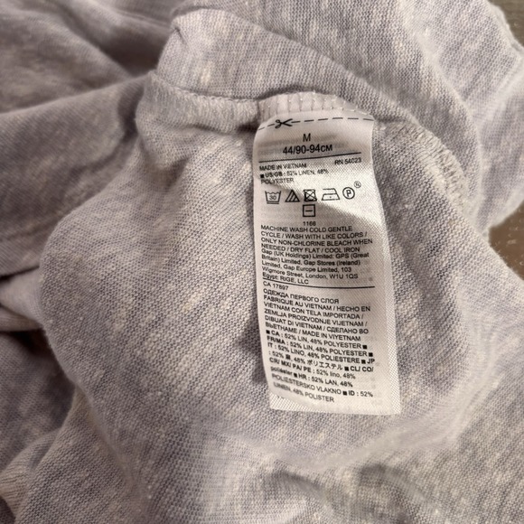 Banana Republic Linen Blend Tank Top Womens Medium Coastal Resort Breathable - Picture 5 of 6